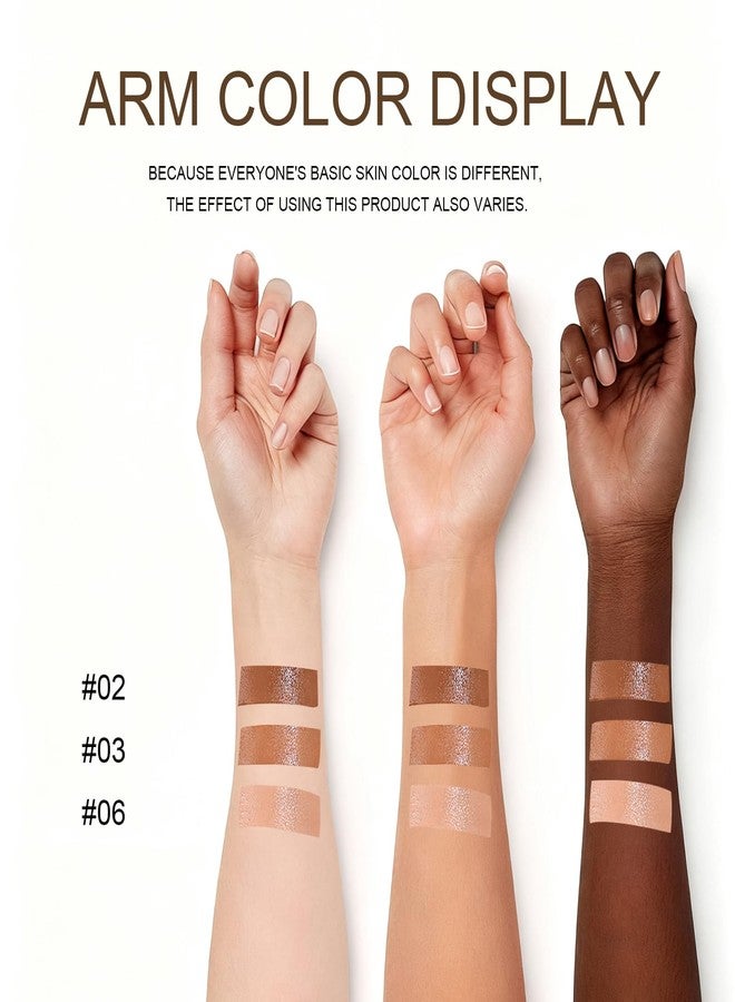 Euphily Solid Moisturizer Balm Serum for Boost Skin Tint, Multiuse and Lightweight Solid Tinted Hydrating Foundation Stick for Women, Natural Makeup for Foundation and Contour Concealer (#06) - Image 5